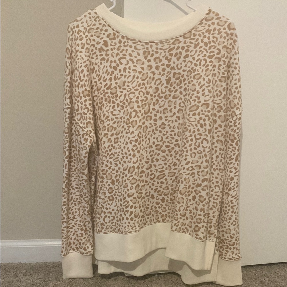 Chic Animal Print Sweater